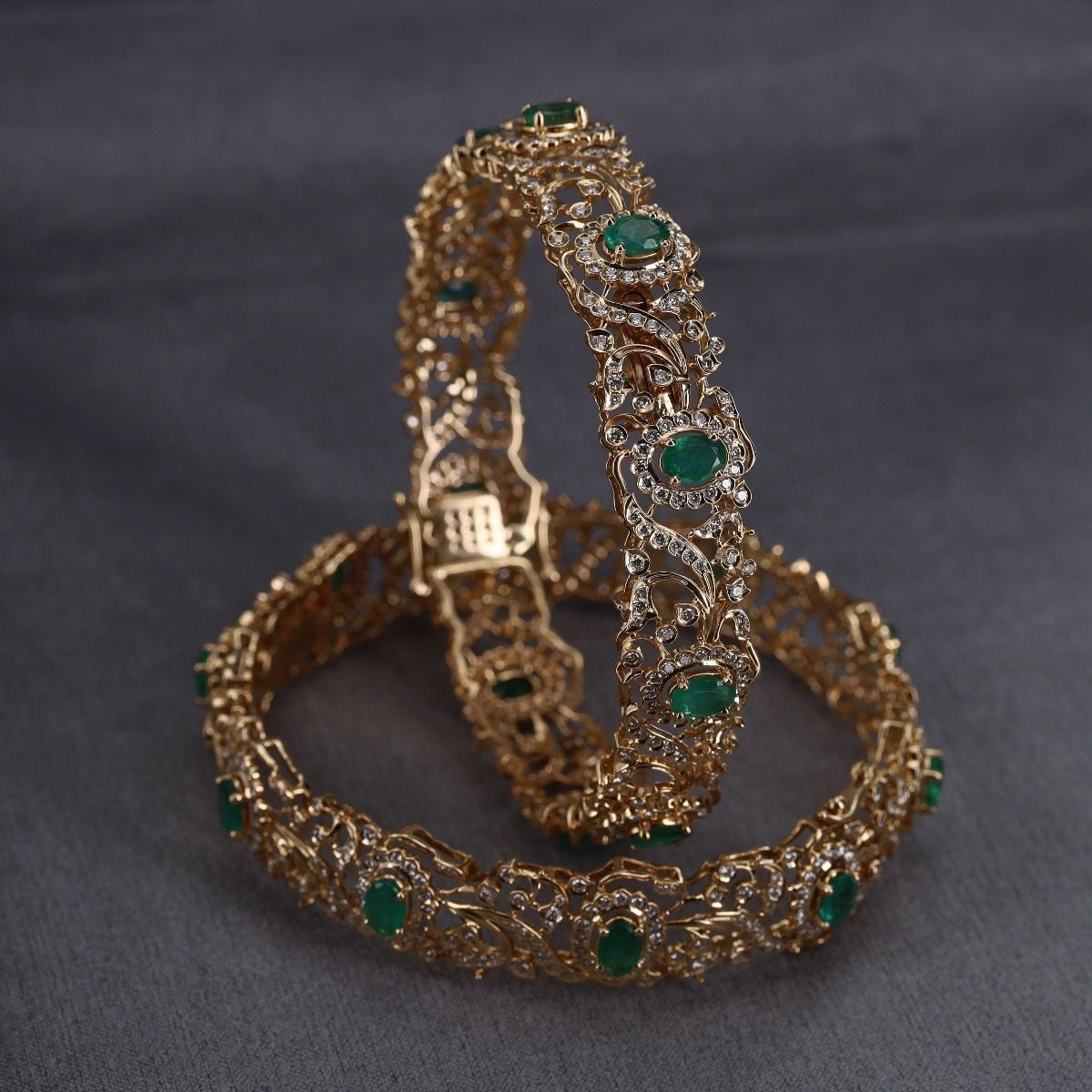 Emerald bangles