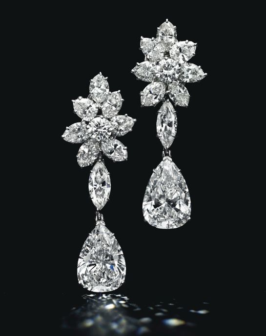 Diamond chandelier earrings